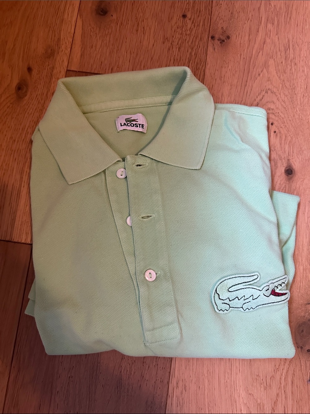 Lacoste Men’s Light Green Piqué Polo Shirt